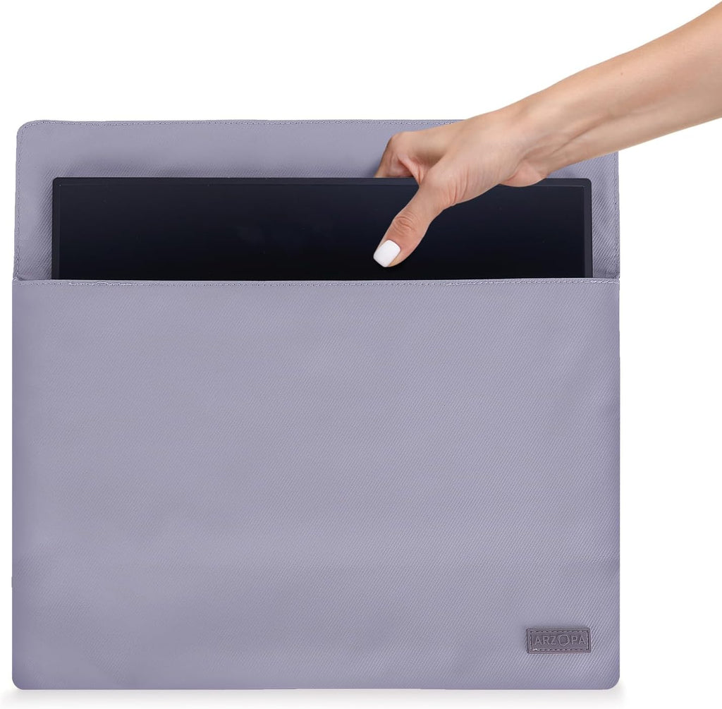 ARZOPA Portable Monitor & Sleeve, 17.3'' 1080P FHD Laptop Monitor &PU Sleeve Bag Combination