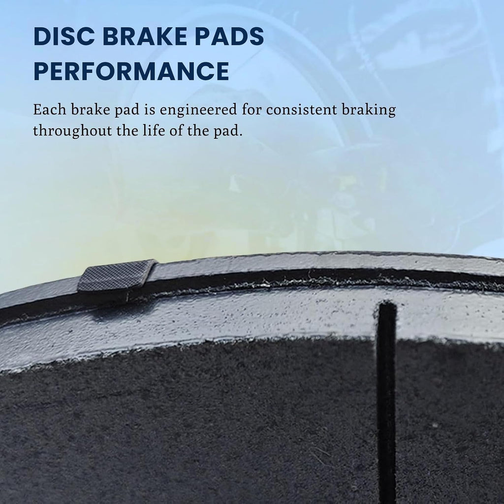 Break Pad Front Brake Pads - Brake Pad Set Replacement Car Brake Pad fits Chevy Silverado 1500 1999-2006 fits Chevrolet Silverado 1500 Classic 2007-2007