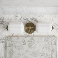 Milk Glass Bathroom Vanity Light - 2-Light Wall Sconce with Brass Finish Base & Green Glass Shade - Wall Sconce Lighting for Mirror, Kitchen, Living Room (White Glass with Gold Metal Accents)