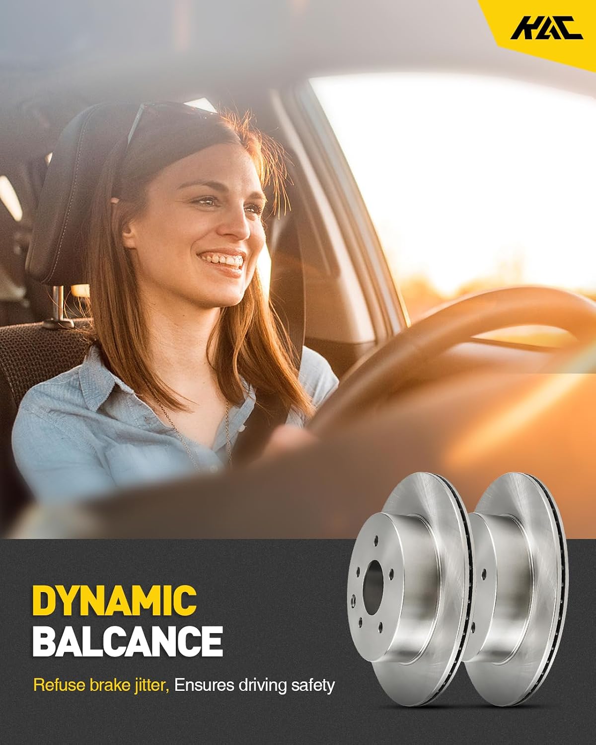 Rear Brake Kit,OE Brake Rotors and Ceramic Brake Pads Fits for 2007-2013 Silverado 1500, 2007-2014 Tahoe/Yukon/Escalade, OEM#55133+D1194 Automotive Replacement Brake Kit