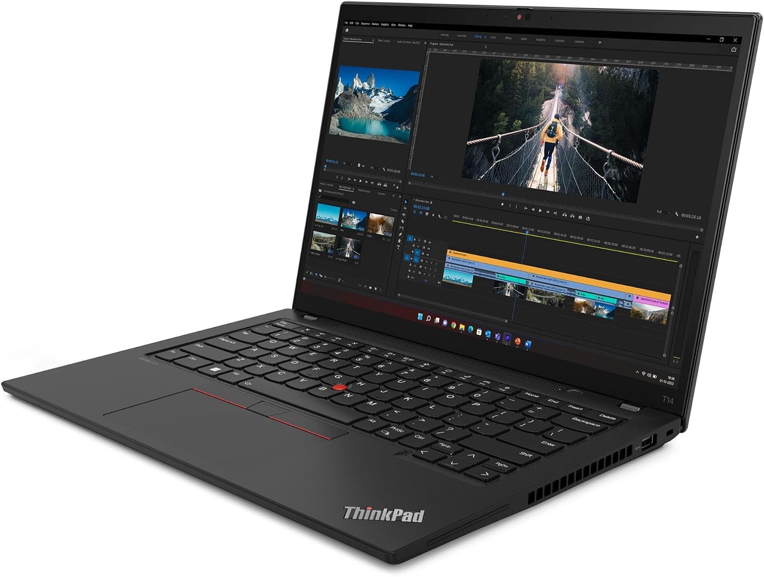 Lenovo ThinkPad T14 Laptop 2024 14' 2.2K 2240 x 1400 Intel Core i7-1360P, 12-core, 32GB DDR5, 4TB SSD, Backlit KB, Thunderbolt 4, FP, Wi-Fi 6E, Bluetooth 5.3, FHD 1080p + IR Camera, Windows 11 Pro