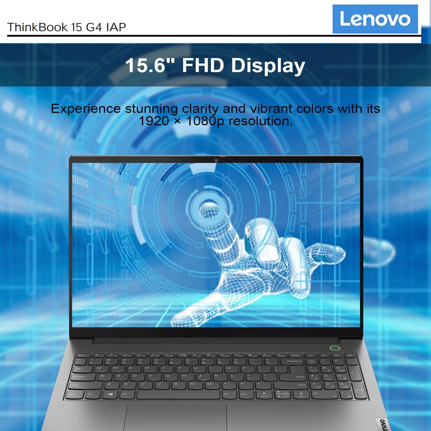 Lenovo ThinkBook 15 Gen 4 Business Laptop, 15.6' FHD Display, Intel i7-1255U, 40GB RAM, 1TB SSD, HDMI, Thunderbolt 4, Webcam, Wi-Fi 6, Fingerprint Reader, SD Card Reader, Windows 11 Pro, Grey