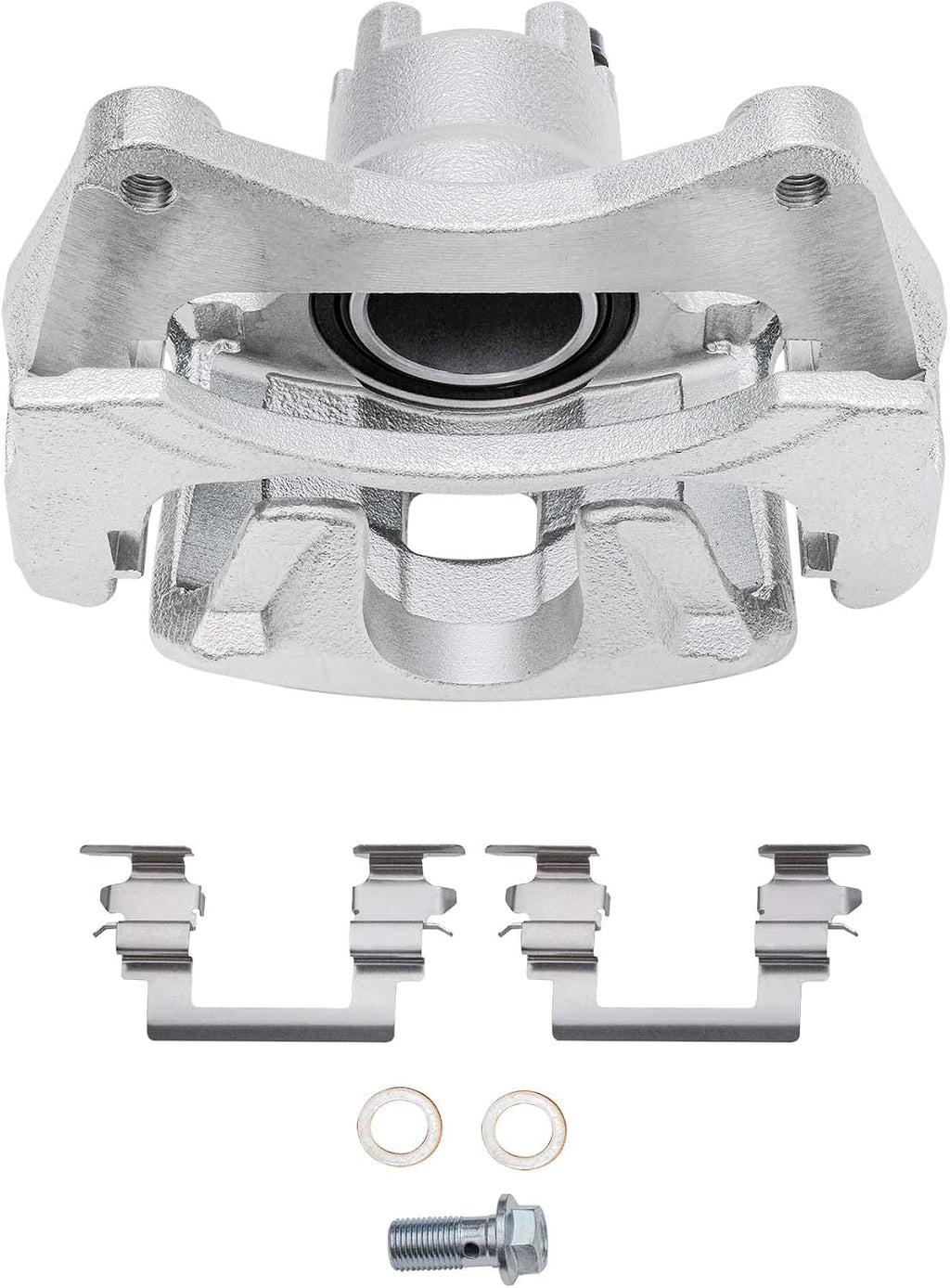 Detroit Axle - Front Brake Kit for Chrysler 200 Sebring Jeep Patriot Compass Dodge Avenger Caliber Disc Brake Rotors Passenger Side Brake Caliper Replacement [11.57 inch Rotors]