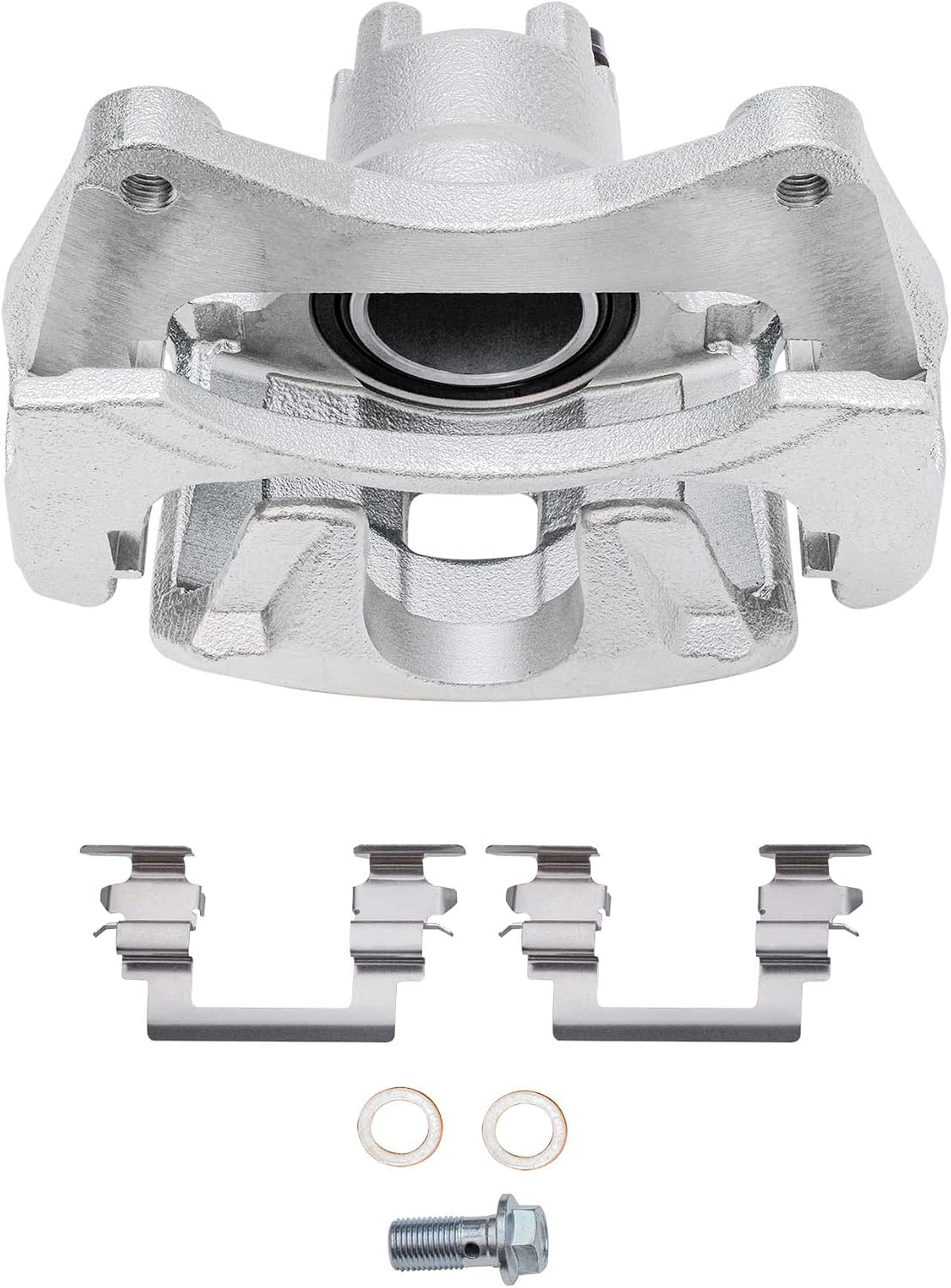 Detroit Axle - Front Brake Kit for Chrysler 200 Sebring Jeep Patriot Compass Dodge Avenger Caliber Disc Brake Rotors Passenger Side Brake Caliper Replacement [11.57 inch Rotors]
