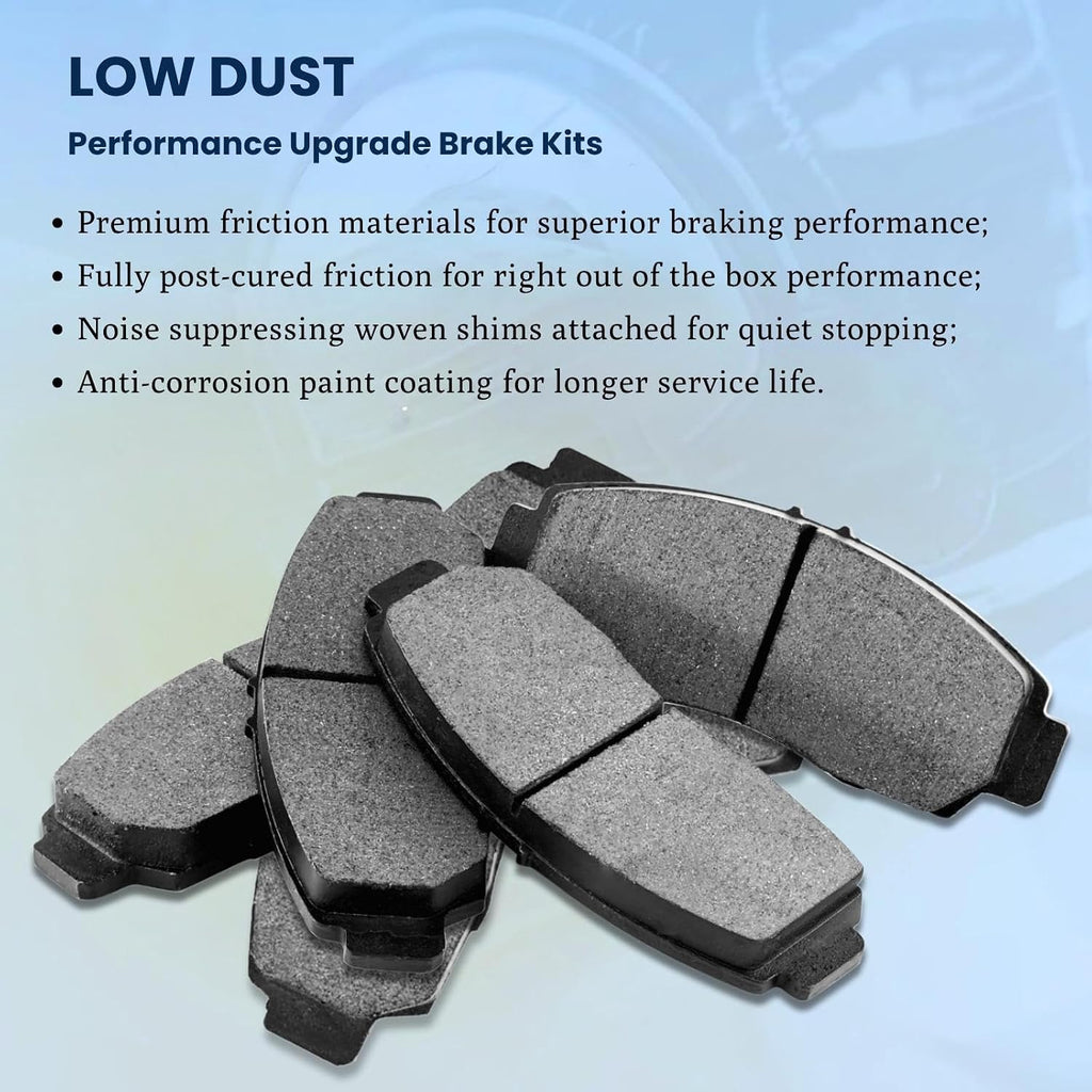 Break Pad Front Brake Pads - Brake Pad Set Replacement Car Brake Pad fits Chevy Silverado 1500 1999-2006 fits Chevrolet Silverado 1500 Classic 2007-2007