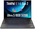 Lenovo ThinkPad E16 Gen 2 Business Laptop (16' FHD+ Anti-Glare, Intel Core Ultra 5 125U (> i7-1355U), 16GB DDR5 RAM, 512GB SSD) Fingerprint, Backlit, Webcam, Ethernet, Win 11 Pro (Renewed)