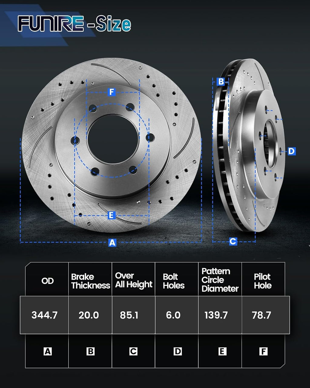 Brake Pads and Rotors Kit Rear Automotive Replacement Brake Kits Compatible with 2007-2013 Chevrolet Silverado 1500，Brakes and Rotors 55133 D1194-8312 Brake Kit Anti-rust Oil Protected （13.6in）
