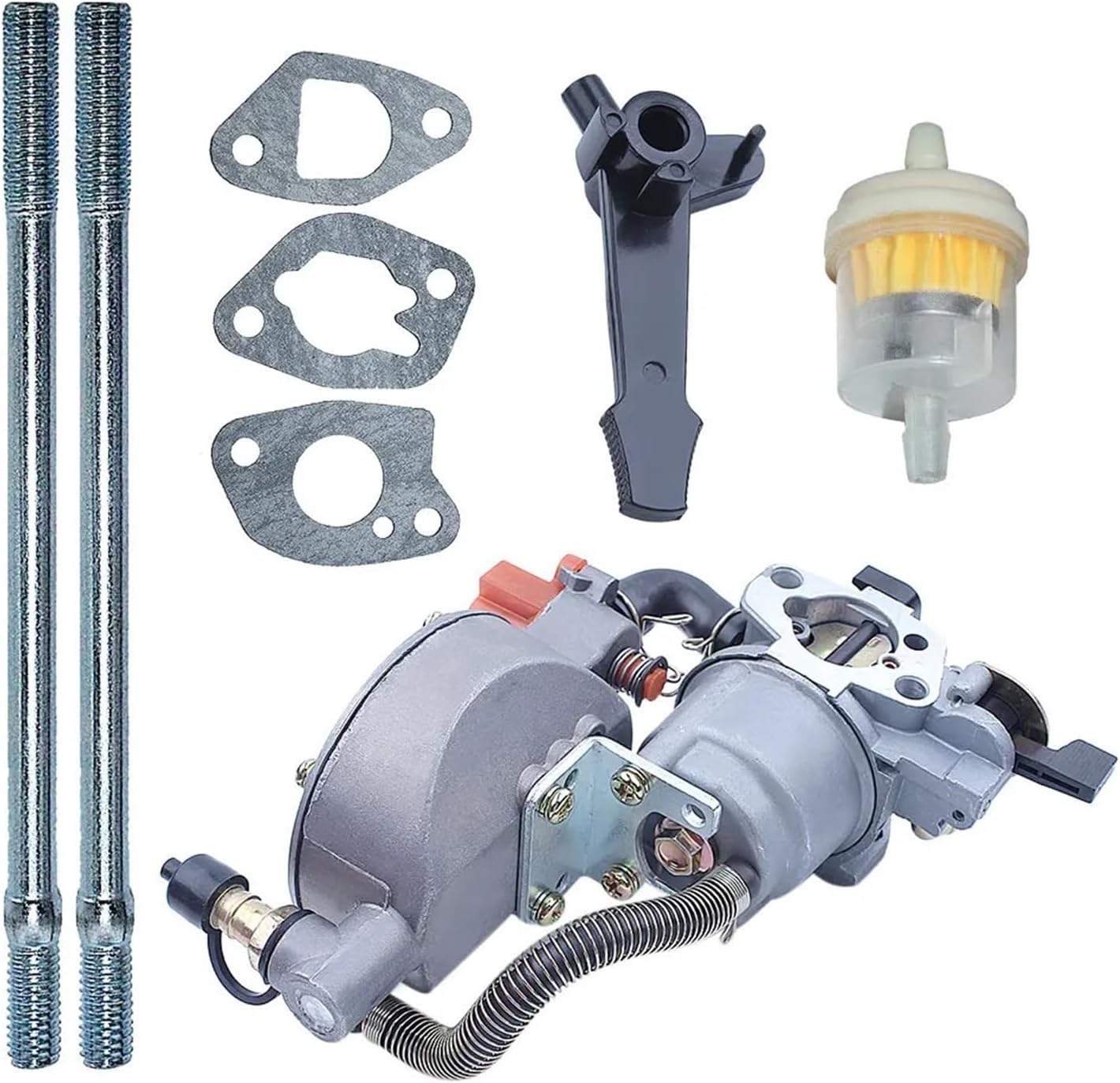 Carburetor With Gasket Bolt Fuel Filter Kit Compatible For Honda GX200 GX160 GX 160 200 Lawn Mower Engine Motor Spare Parts