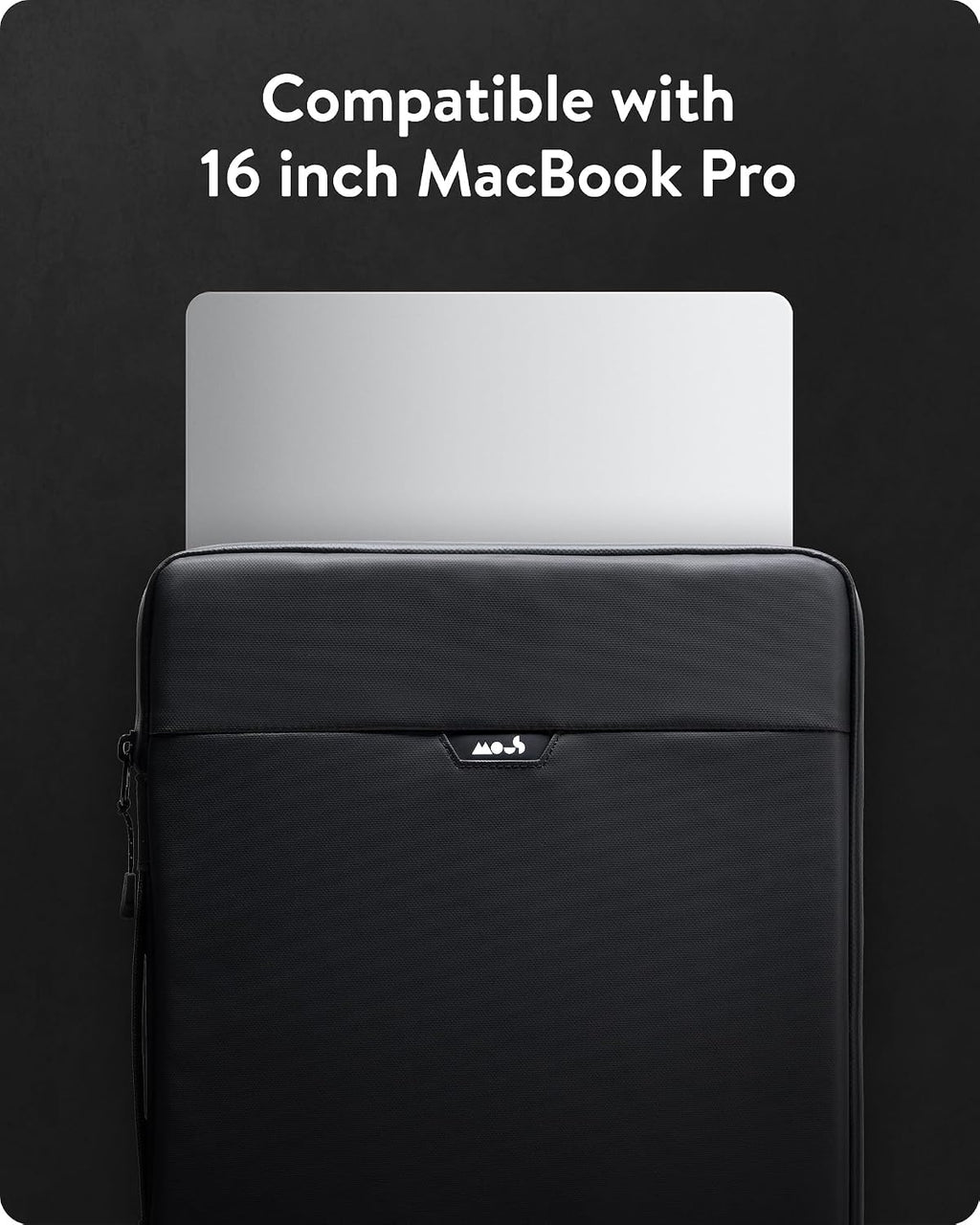 Mous - MacBook Pro 16 inch Case with Handle Ultra-Protective and Water Resistant Sleeve Cover with Drop Protection (Fits 2021 and 2023 MacBook Pro 16 inch)