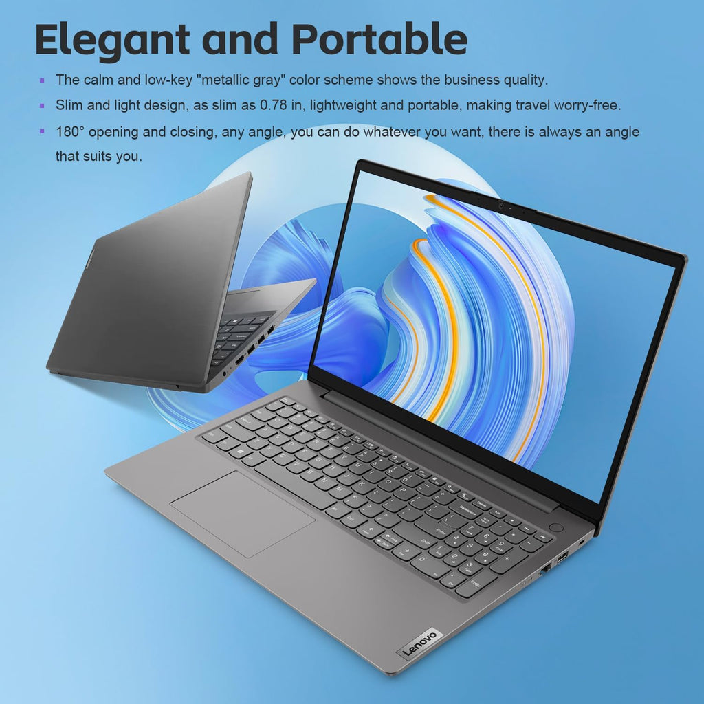 Lenovo V15 Laptop for Business, Home, Student | 15.6' FHD Anti-Glare Display | Intel Core i7-1255U | 24GB RAM | 1TB SSD | HDMI | Type-C | RJ-45 | Numeric Keypad | Webcam | Wi-Fi 6 | Windows 11 Pro