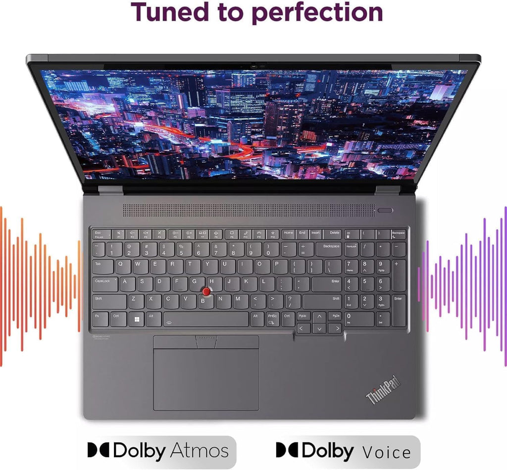 Lenovo ThinkPad P16 Mobile Workstation Laptop (16' 4K UHD (3840 x 2400), NVIDIA RTX 1000 Ada, Intel 20-Core i7-14700HX, 64GB DDR5, 2TB SSD) for Designers, Engineers, 1080p IR Webcam, Win 11 Pro