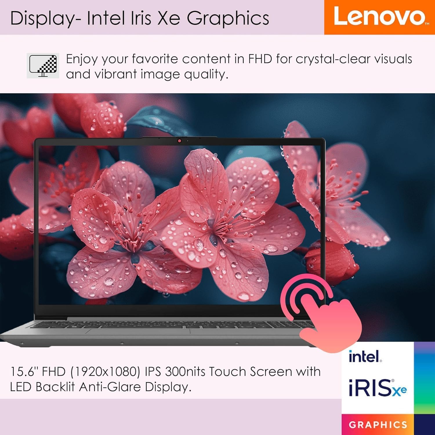 Lenovo IdeaPad 15.6' FHD Touchscreen Laptop - Powerful 10-Core Intel i7 (Turbo Up to 4.7GHz), 16GB RAM, 1TB SSD, Backlit Keyboard, Fingerprint Reader, Wi-Fi 6, Windows 11 Pro (Renewed)