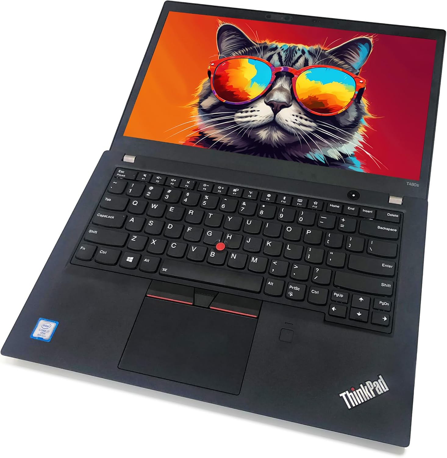 Lenovo ThinkPad T480s i7 Laptop, 14' FHD (1920x1080) Computer Core i7-8th, 16GB RAM, 512GB SSD, Type-C, HDMI, Thunderbolt, Windows 11 Pro (Renewed)