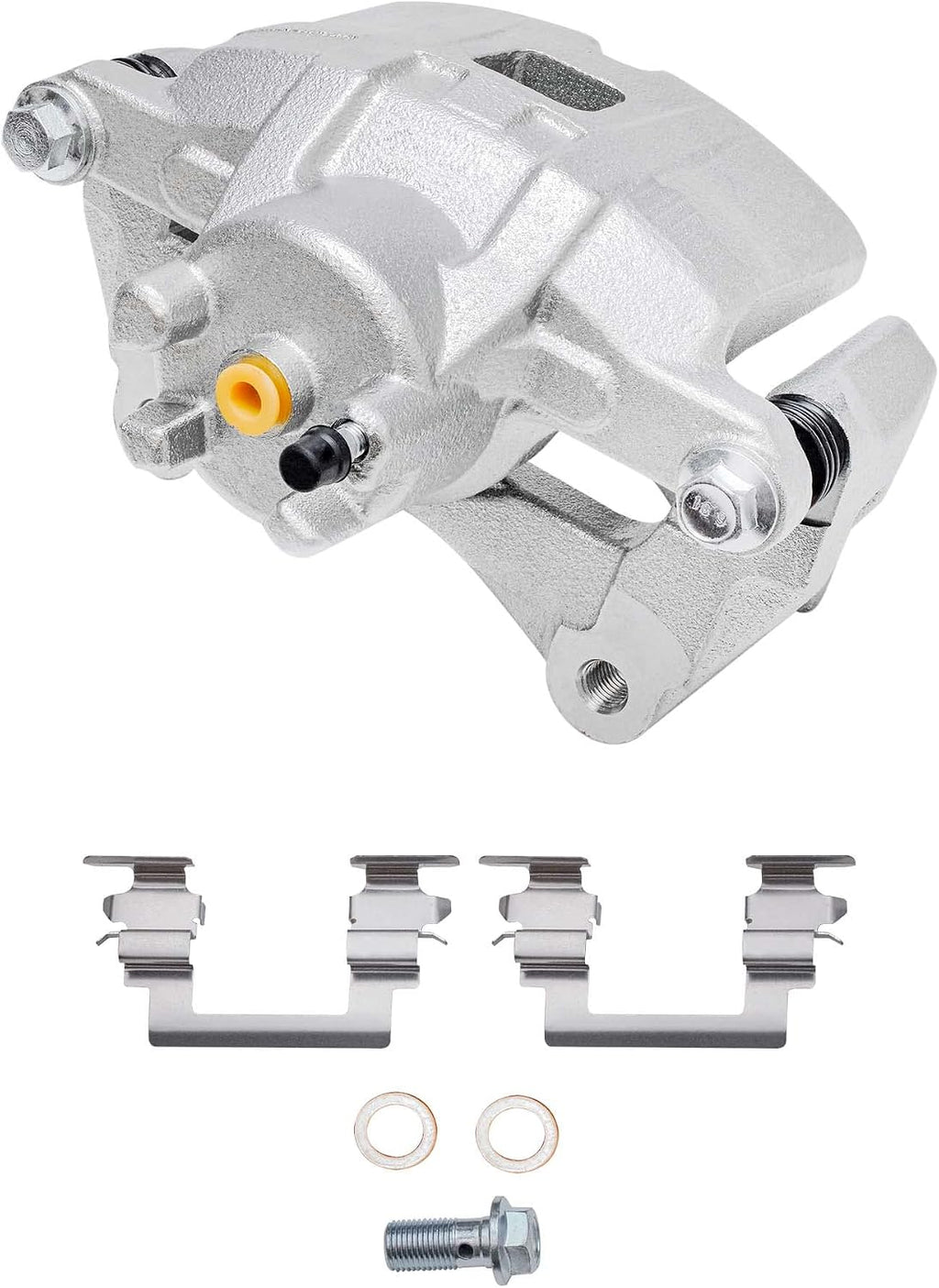 Detroit Axle - Front Brake Kit for Chrysler 200 Sebring Jeep Patriot Compass Dodge Avenger Caliber Disc Brake Rotors Passenger Side Brake Caliper Replacement [11.57 inch Rotors]