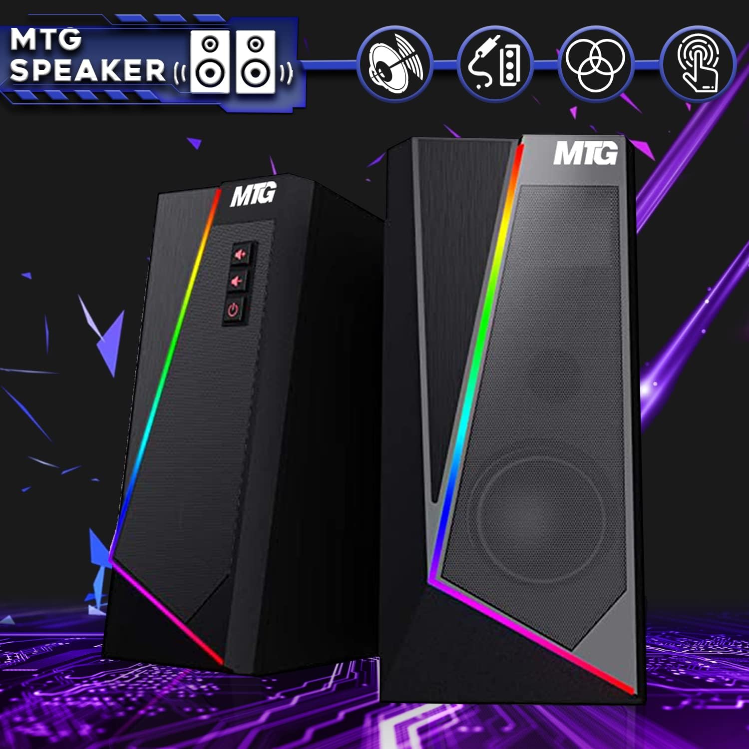 TechMagnet Gaming Desktop PC, Intel i5 6th Gen, Zeus Pro 6, RX 550, 16GB RAM, 256GB SSD + 1TB HDD 24 Inch Curved Monitor, RGB Keyboard Mouse, Speaker, Headphone, Webcam, Windows 11 (Renewed)