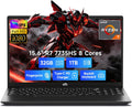 Nimo Laptop Computer, AMD Ryzen 7 7735HS (8C/16T, Beats i7-12700H), 32GB DDR5 RAM 1TB NVMe SSD, 15.6' FHD IPS, Backlit Keyboard Fingerprint Win 11, Business Laptop for College Students & Gaming