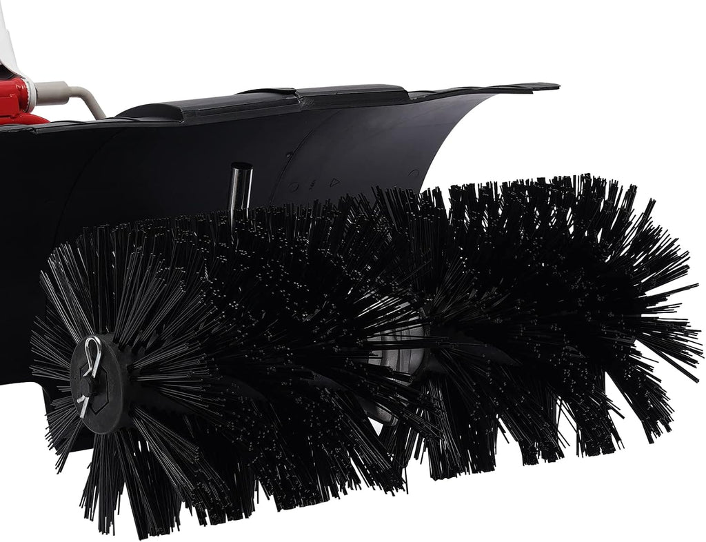 Gas Powered Push Lawn Sweeper Broom, 52CC 2.5H Outdoor Hand Held Gas Power Broom 2 Stroke Walk Behind Sweeper Cleaning Driveway Tools
