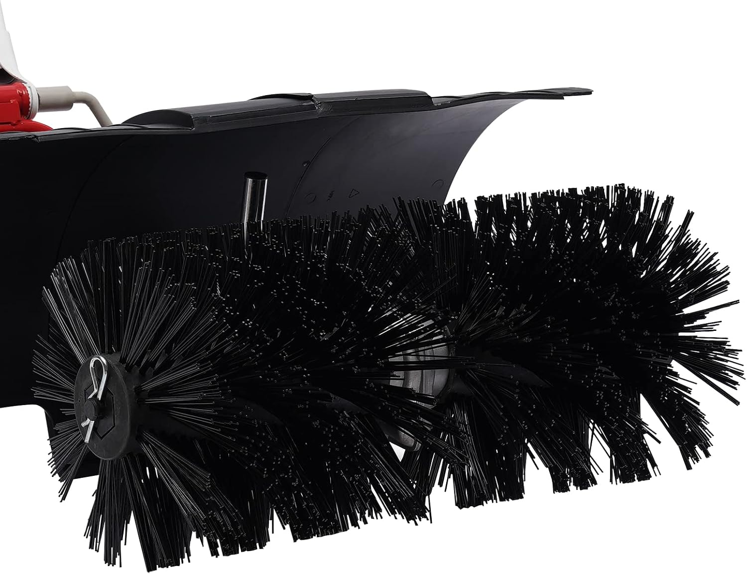 Gas Powered Push Lawn Sweeper Broom, 52CC 2.5H Outdoor Hand Held Gas Power Broom 2 Stroke Walk Behind Sweeper Cleaning Driveway Tools