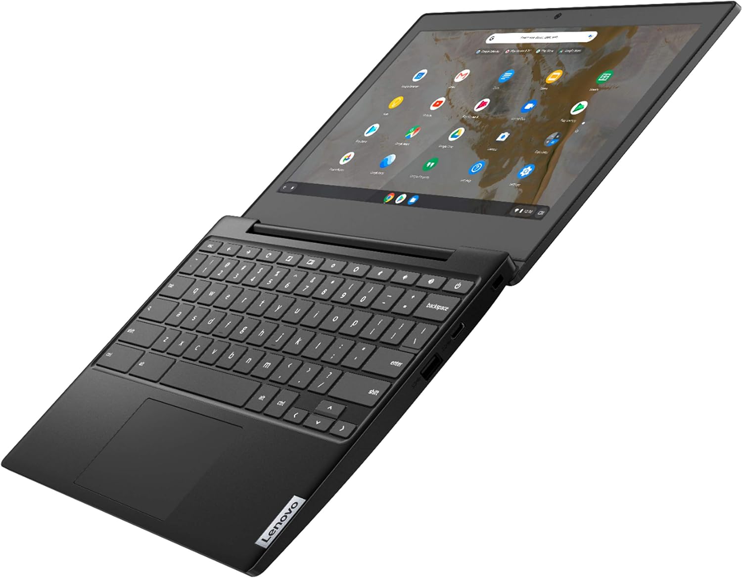 Lenovo Chromebook 3 11.6' HD (1366 x 768) Chromebook Business Laptop, AMD A6-9220C up to 1.8 GHz, 4GB DDR4, 32GB eMMC, Webcam, Bluetooth, Chrome OS, EAT 64GB SD Card, Onyx Black