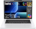 Lenovo ThinkPad X9 15 Aura Edition Business AI Laptop (15.3' 2.8K OLED Touchscreen, Intel Core Ultra 7 258V, 32GB DDR5, 1TB SSD) Ultrathin, Copilot+ PC, Backlit, Win 11 Pro, White (Next Gen X1 carbon)