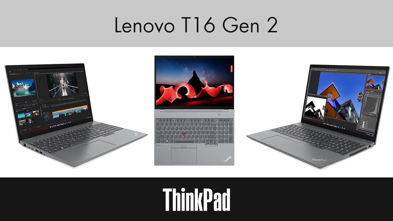 Lenovo ThinkPad T16 Gen 2 Business Laptop 16.0' IPS FHD+ Touchscreen (Intel i7-1355U, 32GB DDR5, 1TB SSD, Copilot, Backlit, Fingerprint, FHD Webcam, 2 Thunderbolt 4, Win11P) w/DKZ USB Port Expander
