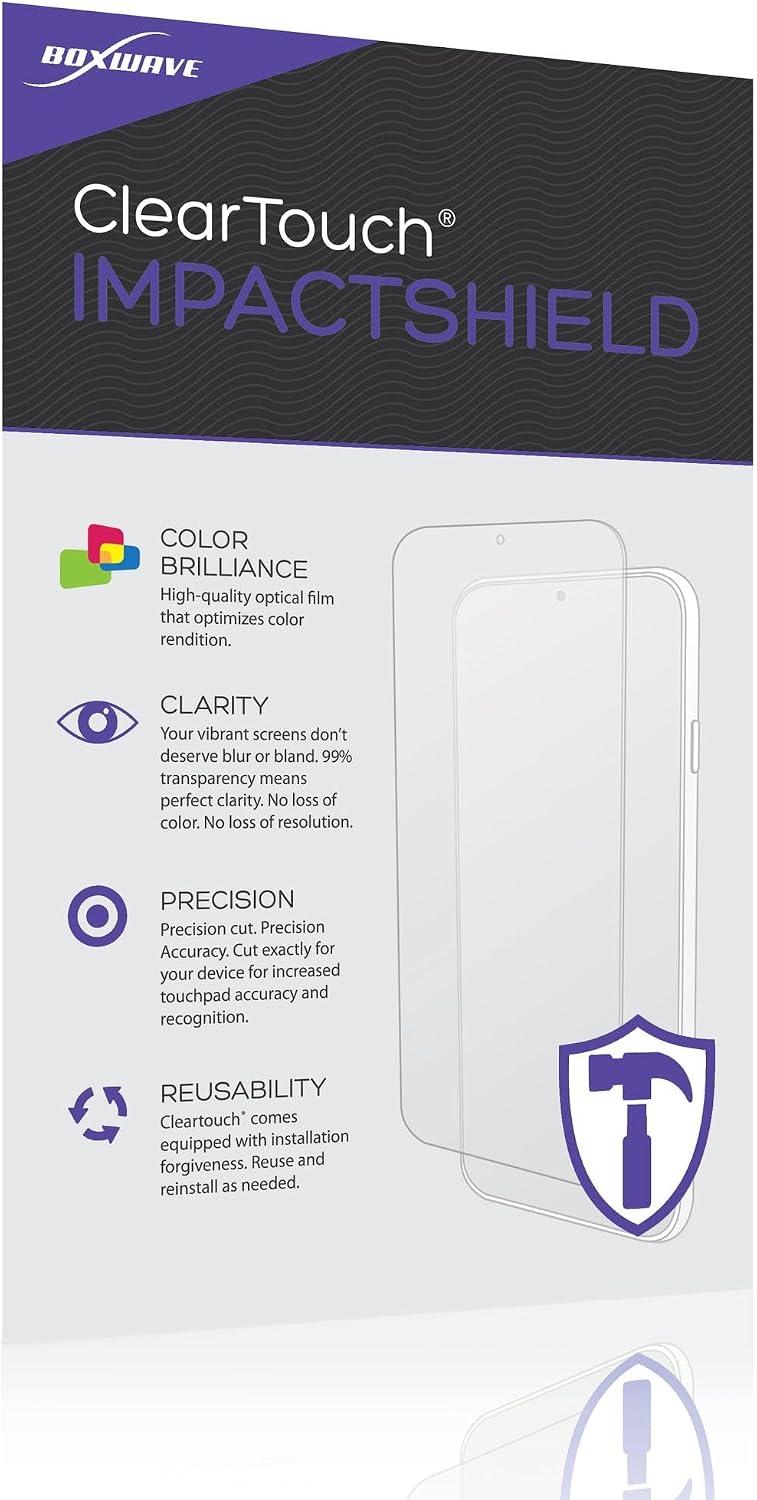 BoxWave Screen Protector Compatible with Apple Studio Display (27 in) - ClearTouch ImpactShield (2-Pack), Impenetrable Screen Protector Flexible Film