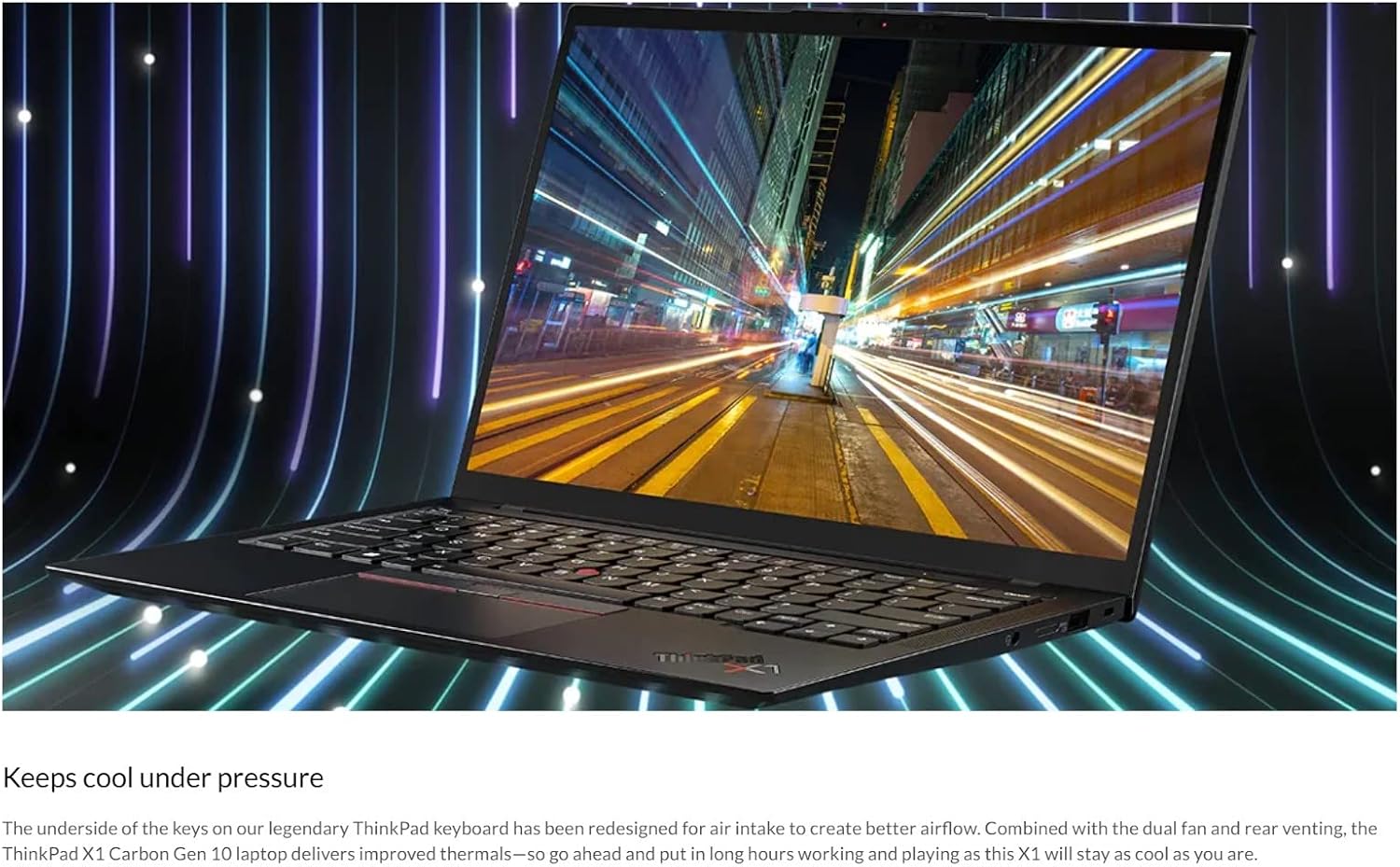 Lenovo ThinkPad X1 Carbon Gen 10 Intel Core i7-1260P, 14' WUXGA (1920x1200) Low Power IPS 400nits Anti-Glare, Touch, 16GB RAM, 1TB NVMe SSD, Backlit KYB Fingerprint Reader, Win11 Pro