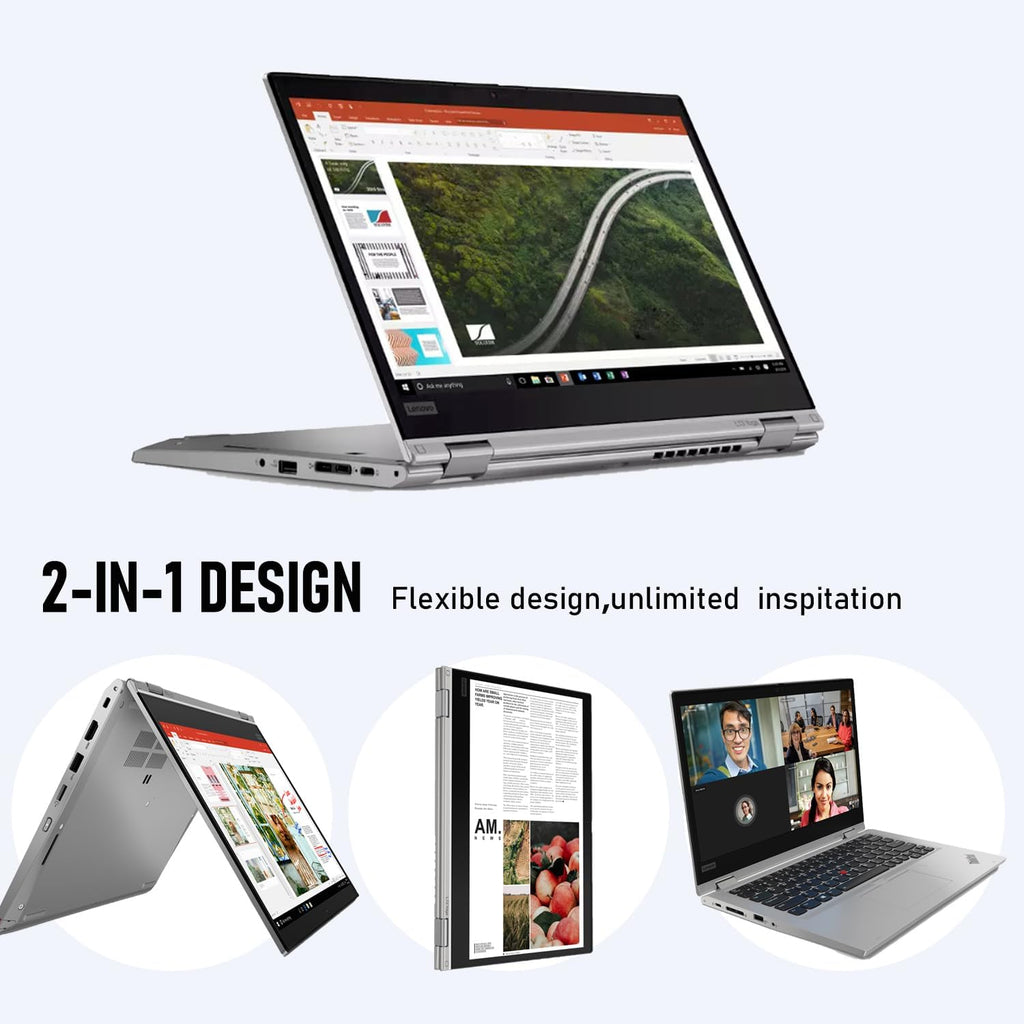 Lenovo ThinkPad L13 Yoga 2-in-1 Laptop 13.3' Full HD Touchscreen Notebook, Intel Core i5-10310U, 8GB DDR4 RAM 512GB SSD, Fingerprint, Windows 11 Pro(Renewed)