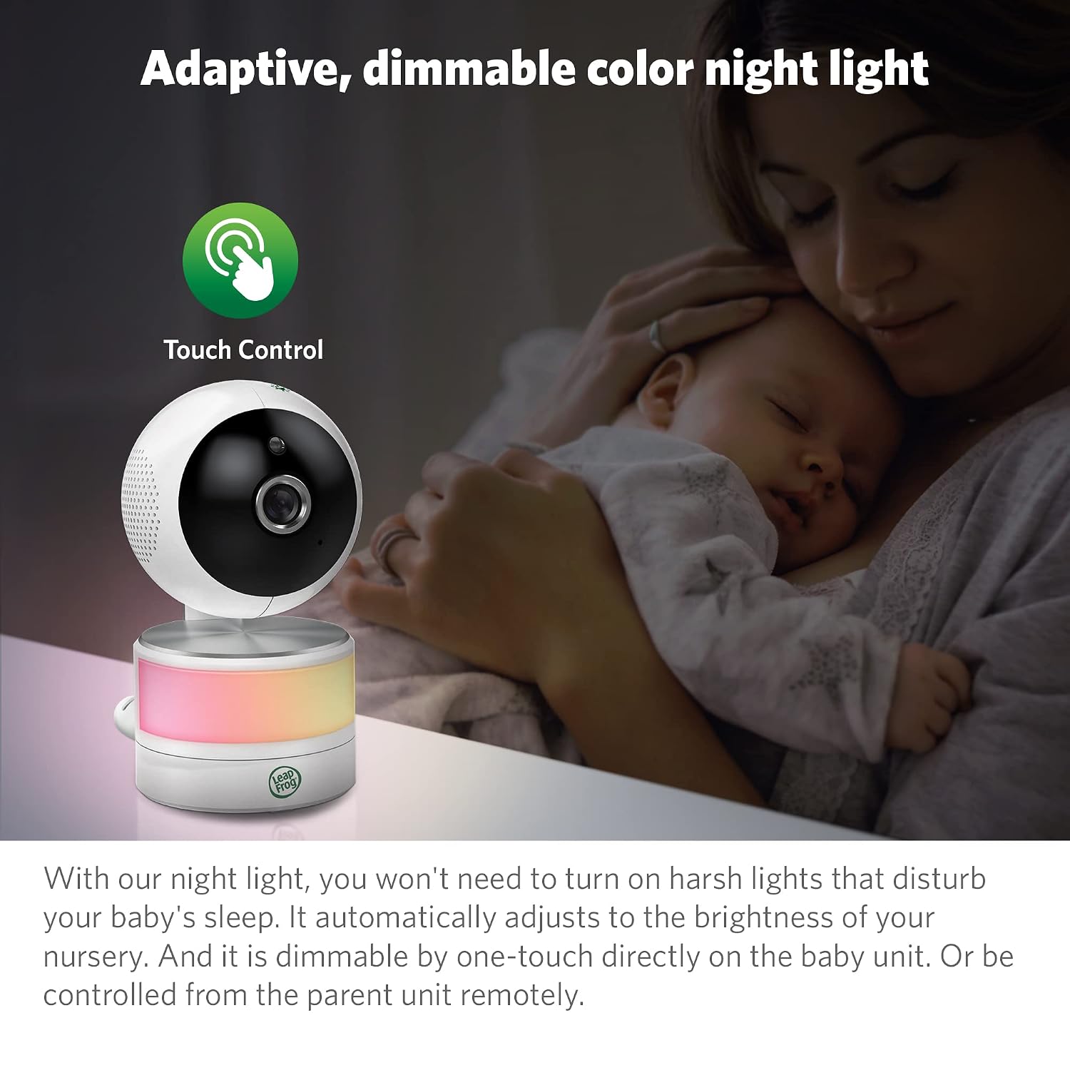 LeapFrog LF915-2HD Baby Monitor, 2 Cameras, 5' 720p Screen, 360° Pan-Tilt-Zoom, Color Night Vision & VTech [Upgraded] VM919HD Baby Monitor, 7' 720p Screen,360 Panoramic Viewing, 110 Wide-Angle View