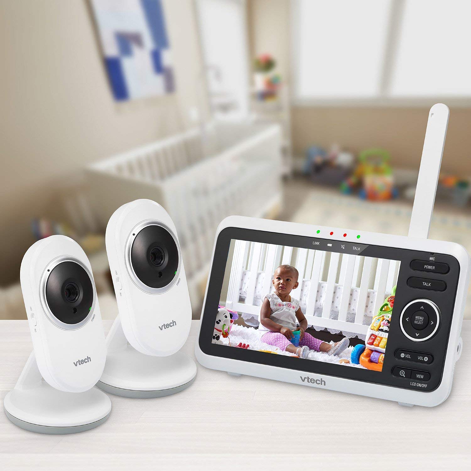 VTech Video Baby Monitor with 2 Cameras, SM8252-2