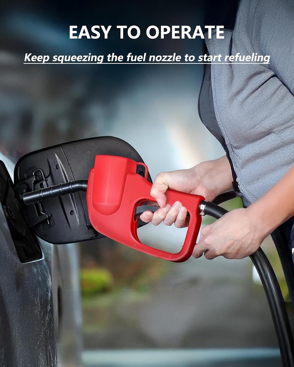 15 GAL Portable Gas Tank with Pump,15 Gallons Fuel & Gasoline Container with Transfer Pump, Gas Cans,10Ft Delivery Hose,Diesel Storage Can on-Wheels for Cars, Lawn Mowers,Boats