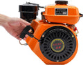 Gas Engine, 196cc 3000 RPM Air-Cooled Engine Single Cylinder Manual Start for Agricultural Machinery Go Kart Engine, 3L Fuel Tank Capacity