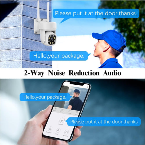 (2026 Update) 5MP PT Wireless Security Camera System with Monitor, AI Human Tracking, Dual-Band 2.4G&5G WiFi, 130° Wide Angle, 2-Way Audio, No Monthly Fee, NVR Home Security Kit