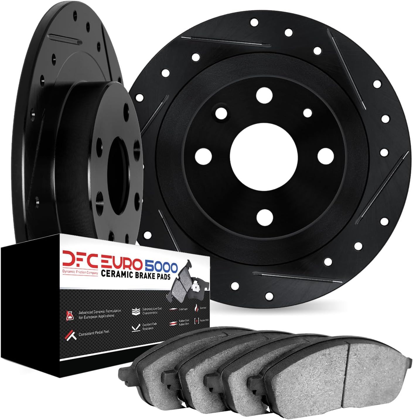 Rear Disc Brake Kit for Ford Focus,Fiesta 2001 2002 2003 2004 2005 2006 2007 2008 2009 2010 2011 2012 2013 2014 2015 2016 2017 2018 2019 1 x
