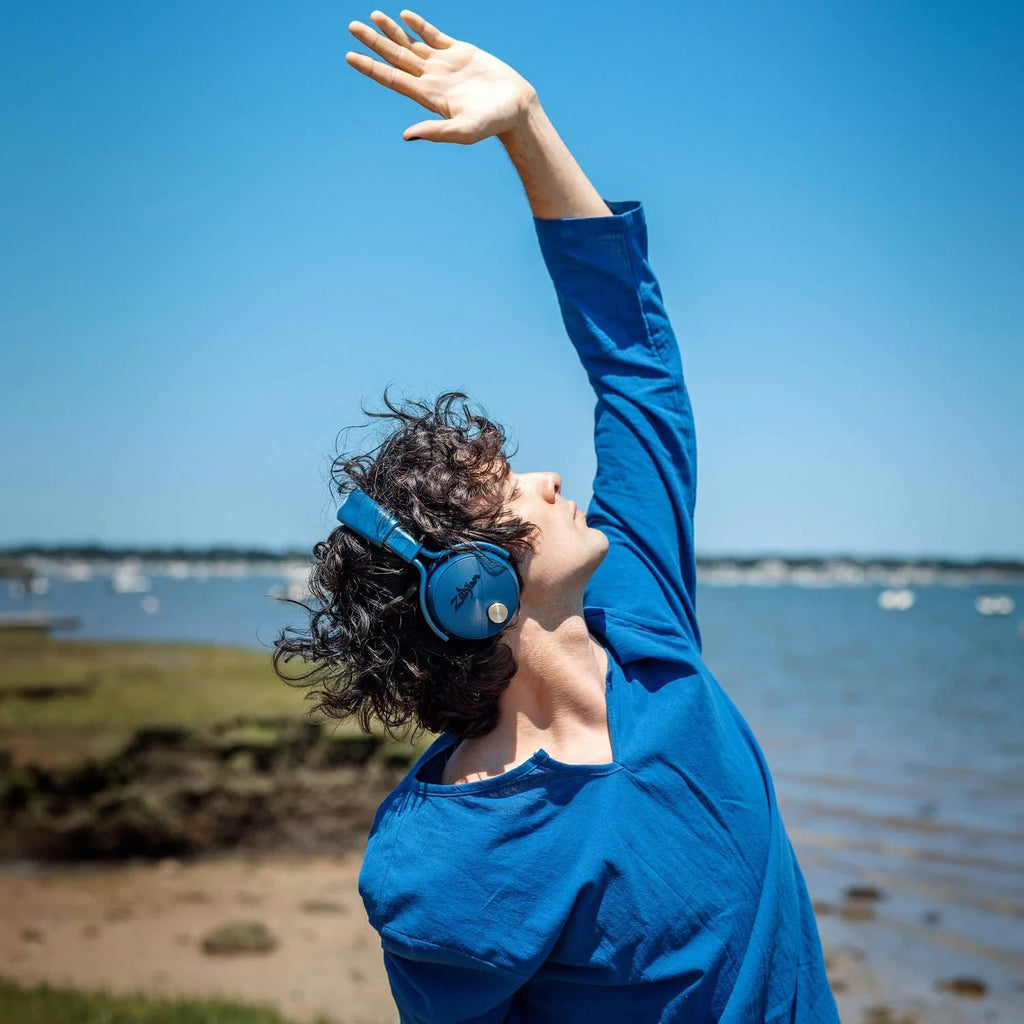 Zildjian ALCHEM-E Perfect Tune Headphones - Midnight Bundle with Case, Stand, and Austin Bazaar Polishing Cloth