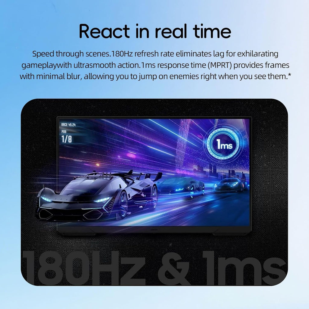 Samsung 27 inch FHD Gaming Monitor, Odyssey G3 Series, 180Hz, 1ms, AMD FreeSync, Black Equalizer, Virtual Aim Point, Flicker-Free, Game Mode, HDMI & DisplayPort, Tilt/Height/Swivel Adjustment, Black