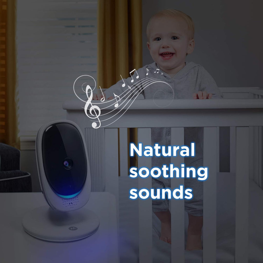 Motorola Comfort 50-2 Video Baby Monitor 5' LCD Color Display and 2 Cameras with Digital Zoom, Two-Way Audio, Infrared Night Vision and 5 Soothing Lullabies