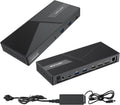 USB C Docking Station 3 Monitors with 130W Power Delivery, 12-in-1 DisplayLink Dock with Triple Monitors (2*DP, HDMI, 4*Type-A, Type-C, RJ45, Mic/Audio) for Mac Windows