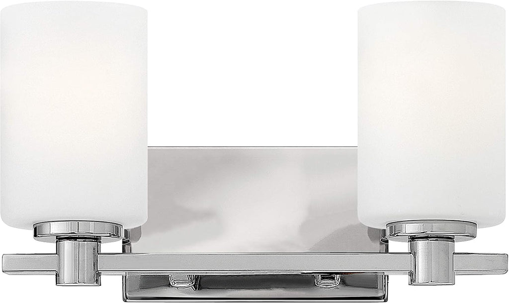 Hinkley Karlie Transitional Two Light Bathroom Vanity Fixture, Chrome