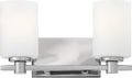 Hinkley Karlie Transitional Two Light Bathroom Vanity Fixture, Chrome