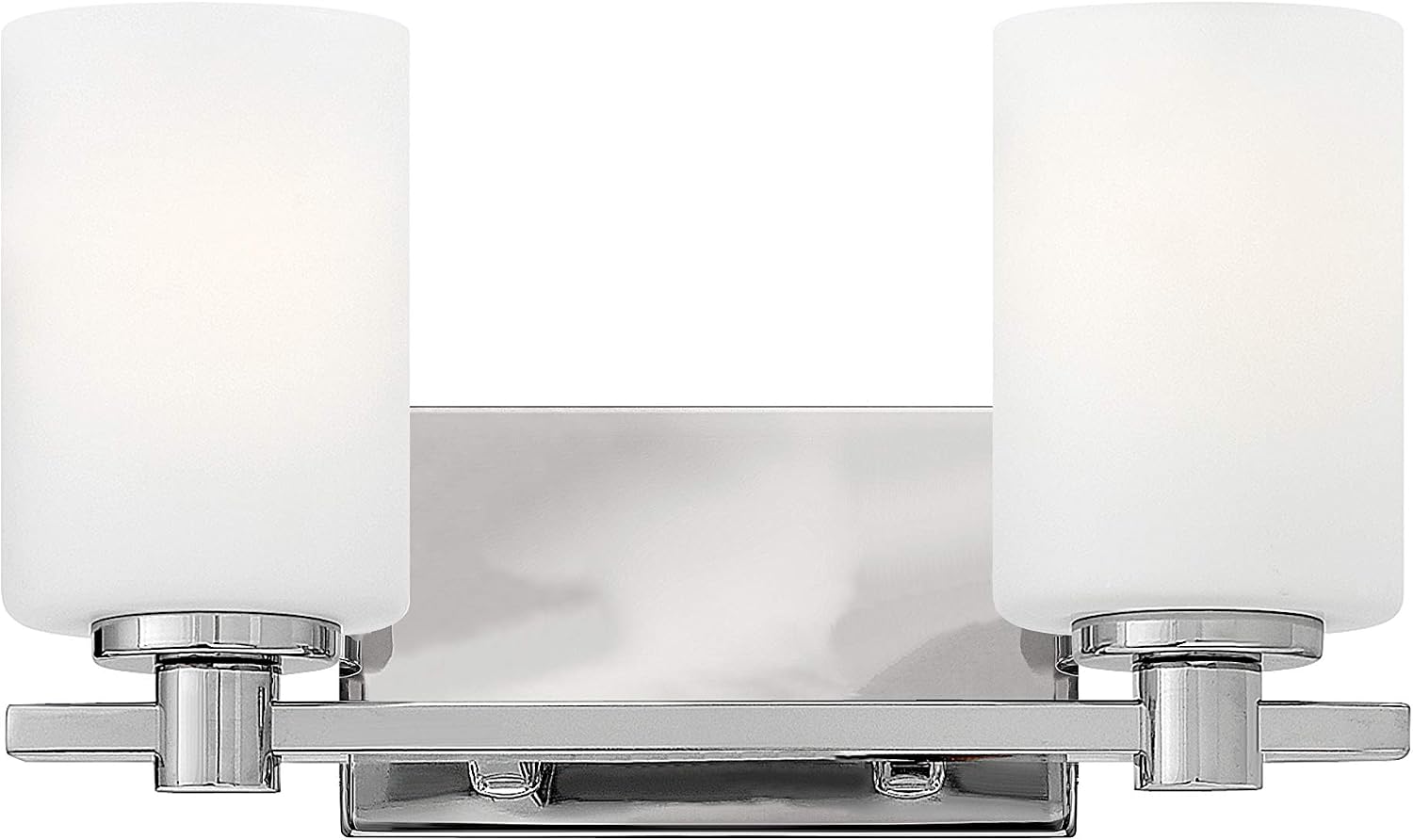 Hinkley Karlie Transitional Two Light Bathroom Vanity Fixture, Chrome