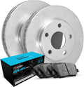 R1 Concepts Front Brake Kit Fits 2019-2025 Audi Q3; 2018-2024 Volkswagen Tiguan; 2019-2023 Volkswagen Arteon; 2021-2025 Volkswagen Jetta| Ceramic Brake Pads and Blank Brake Rotors| 13.4' Front