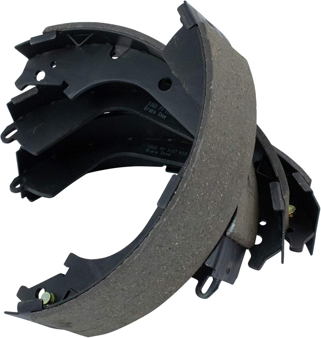 TRQ Rear Brake Shoe & Drum with Hardware Kit Compatible with 2009-2013 Chevy Silverado 1500 GMC Sierra 1500