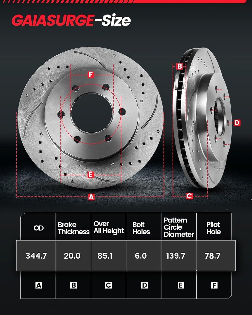 Brake Pads and Rotors Kit Rear Brake Kit Compatible with 2007-2013 Chevy Silverado 1500, 2007-2014 Chevy Tahoe, Automotive Replacement Brake Kits 55133 D1194-8312 Anti-rust Oil Protected