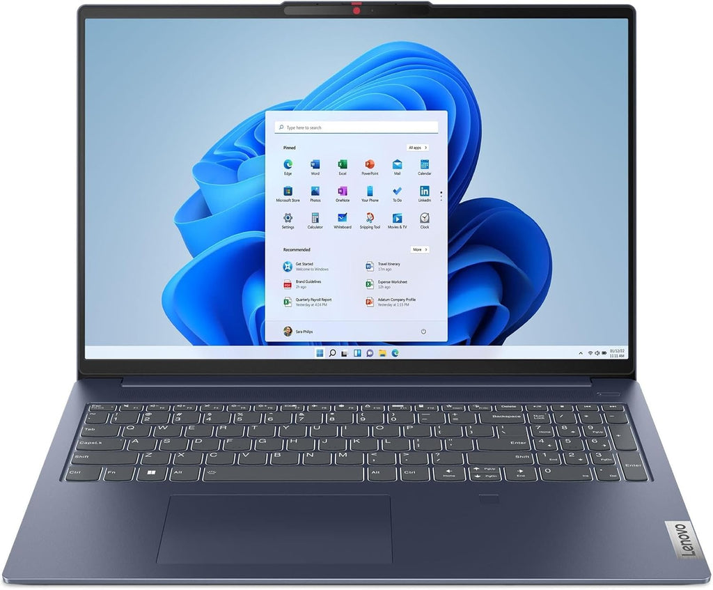 Lenovo IdeaPad Slim 5 16AHP9 2024 Laptop 16' WUXGA IPS Touchscreen 8-Core AMD Ryzen 7 8845HS 16GB LPDDR5 512GB SSD AMD Radeon Graphics Wi-Fi 6 Backlit Keyboard Fingerprint Win11 Pro w/ONT 32GB USB