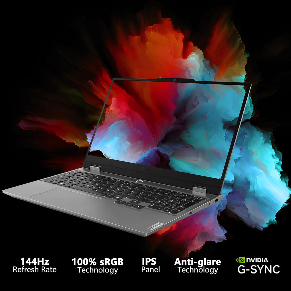 Lenovo LOQ Gaming Laptop | 15.6' FHD IPS 144Hz (100% sRGB G-SYNC) | AMD Ryzen 5 7235HS | 16GB DDR5 1TB SSD | NVIDIA GeForce RTX 4050 6GB | Backlit Wi-Fi 6 Privacy Camera Win11 Pro w/DLCA Accessory