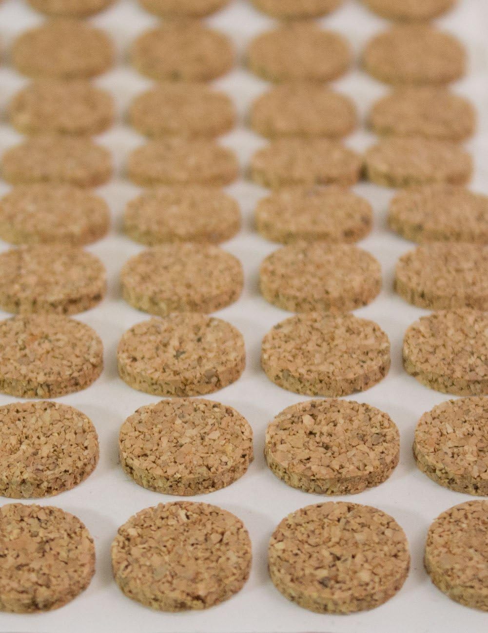 The Felt Store Adhesive Kiss Cut Cork Button Rolls - 1/8' Thick, 1/2' Dia, 2850 Pieces