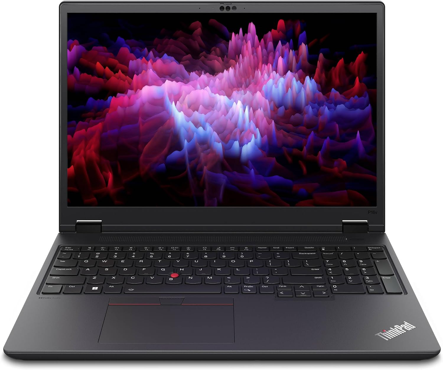 Lenovo ThinkPad P16v Gen 2 Laptop, Intel Core Ultra 7 155H, 16' WUXGA (1920 x 1200), IPS, Anti-Glare, 32GB DDR5 RAM, 2TB SSD, Fingerprint Reader, 1080P FHD RGB Camera, Windows Pro 11 - Black