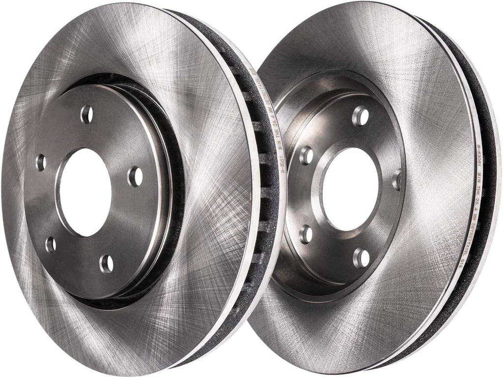 Detroit Axle - 354mm Front Disc Brake Rotors & Right Brake Caliper Replacement for 2008-2016 Toyota Sequoia Tundra - 3pc Set