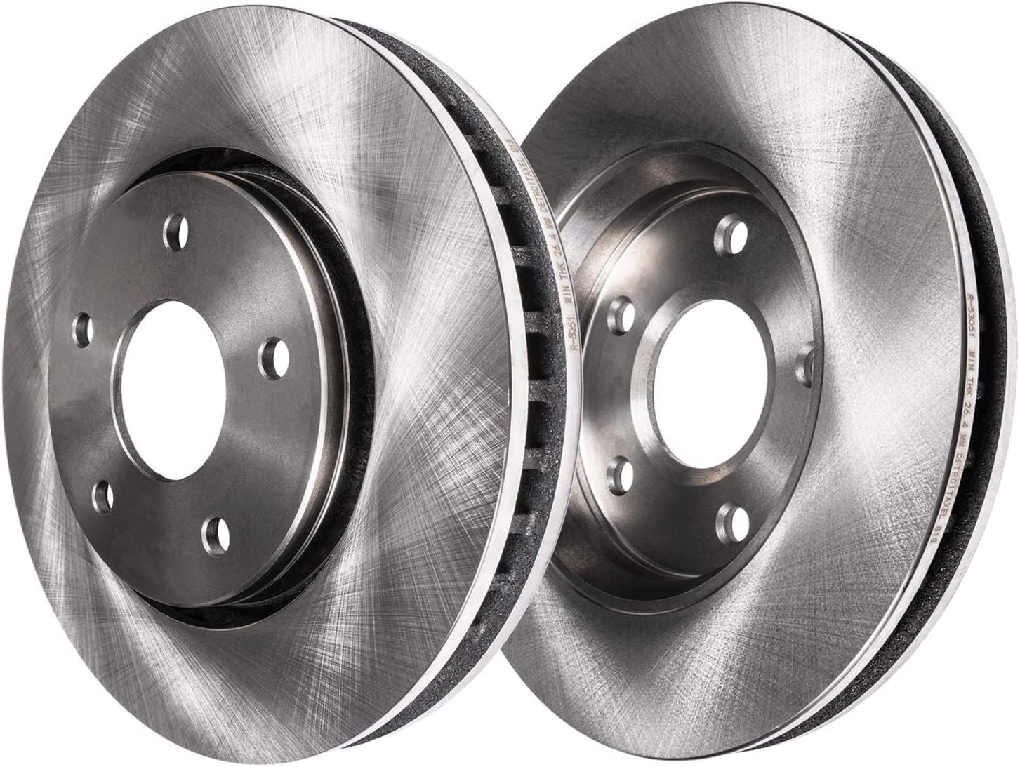 Detroit Axle - 354mm Front Disc Brake Rotors & Right Brake Caliper Replacement for 2008-2016 Toyota Sequoia Tundra - 3pc Set